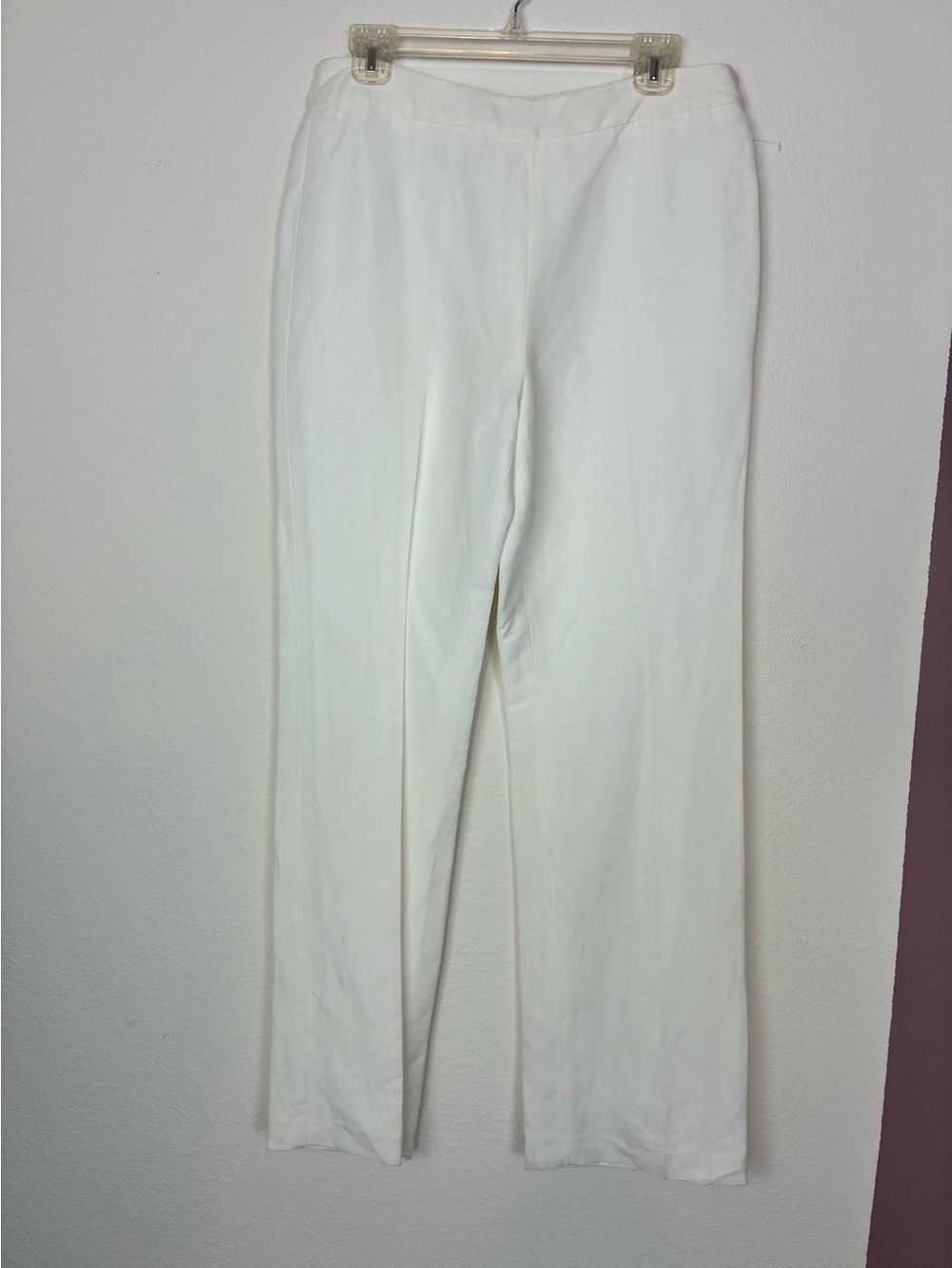 Kasper NWT Linen Blend Lined White Dress Trousers